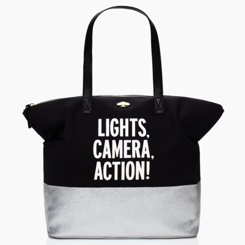 Kate Spade lights, camera, action tote